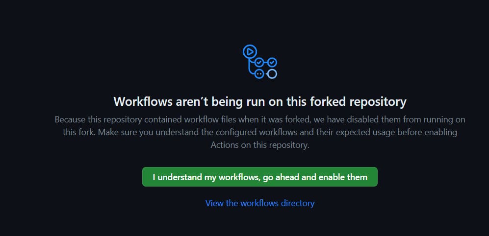 enable workflow