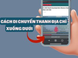 How to move the Chrome address bar to the bottom of the iPhone screen