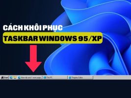 How to restore the Windows 95 and XP taskbar on Windows 11