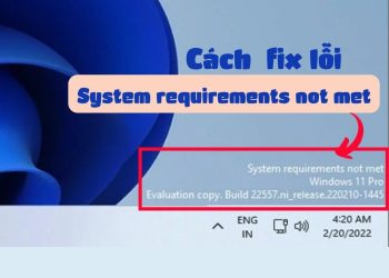 Cách xóa dòng chữ System requirements not met trên Windows 11 9