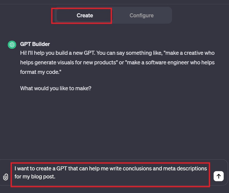 Instructions for creating your own ChatGPT