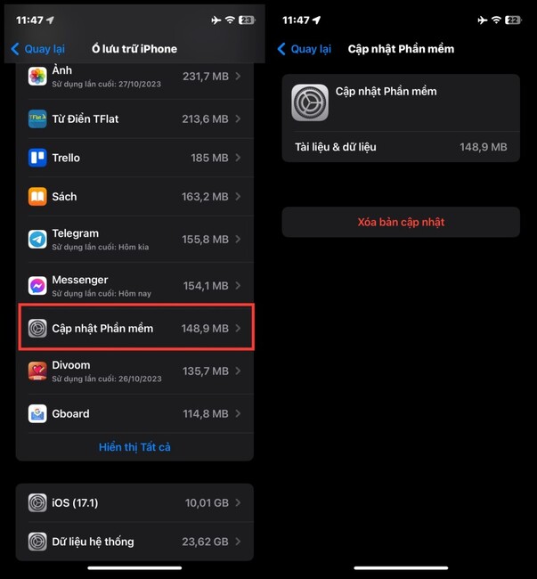 Fix Unable to download error when updating iOS