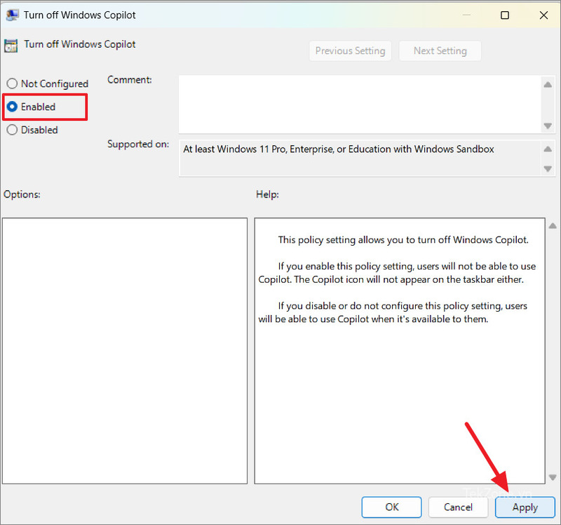 How to disable or remove Copilot