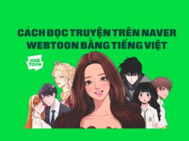 Instructions for reading stories on Naver Webtoon in Vietnamese