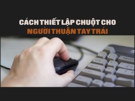 How to change mouse pointer direction for left-handed people to use easily