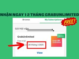 Instructions for getting 12 months of GrabUnlimited for free
