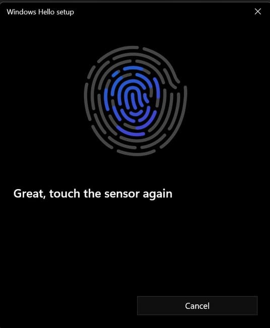 Install fingerprint for Windows 11