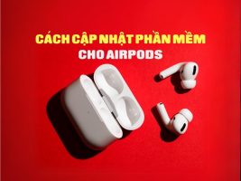 Instructions for updating software for AirPods