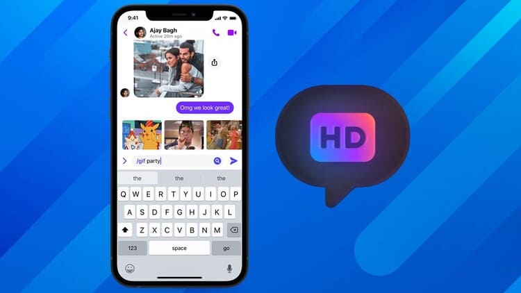 Send HD photos on Messenger