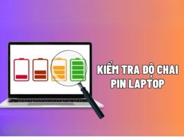 Instructions for checking battery status on laptop