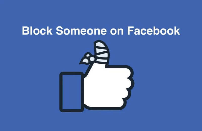 What does the Facebook block list represent?