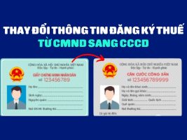 How to edit tax information from ID card to CCCD online