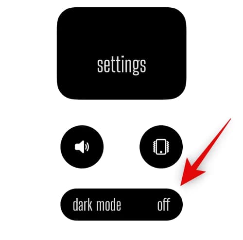 Tap dark mode