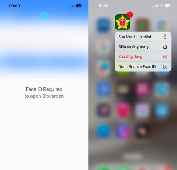 Chọn ‘Don’t Require Face ID’ để vô hiệu hóa tính năng