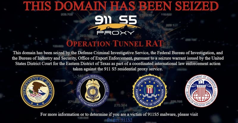 FBI busts 911 S5 botnet