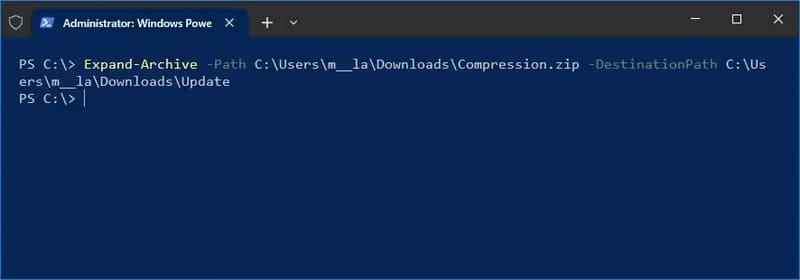 Hướng dẫn giải nén file bằng Powershell