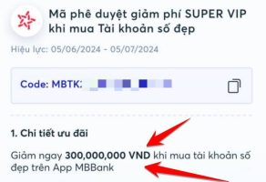 Receive a Voucher of 300 million to create a beautiful MB Bank digital account