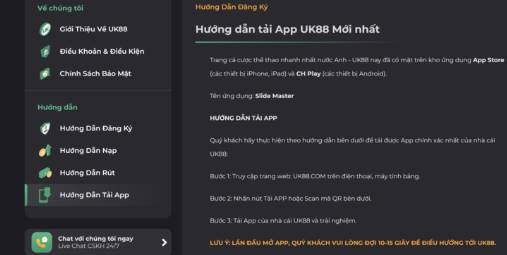 Tải Uk88 Android dễ dàng, nhanh chóng chỉ với vài bước
