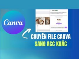 Instructions for transferring Canva design files to another account