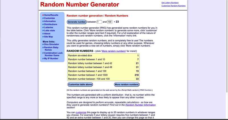 Random Number Generator