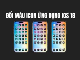 Instructions for changing application icon color on iOS 18