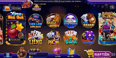 Trải nghiệm đỉnh cao của game bài online Phỏm Rikvip