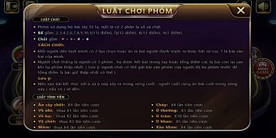 Trải nghiệm đỉnh cao của game bài online Phỏm Rikvip