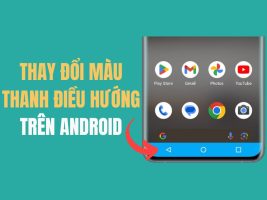 How to change navigation bar color on Android