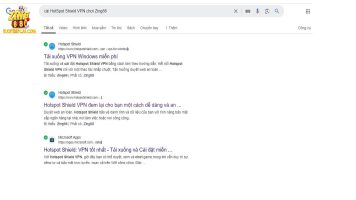 Hướng dẫn quy trình chuẩn cài HotSpot Shield VPN chơi Zing88 mới nhất