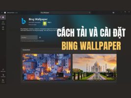 Instructions for downloading and installing Bing Wallpaper on Microsoft Store