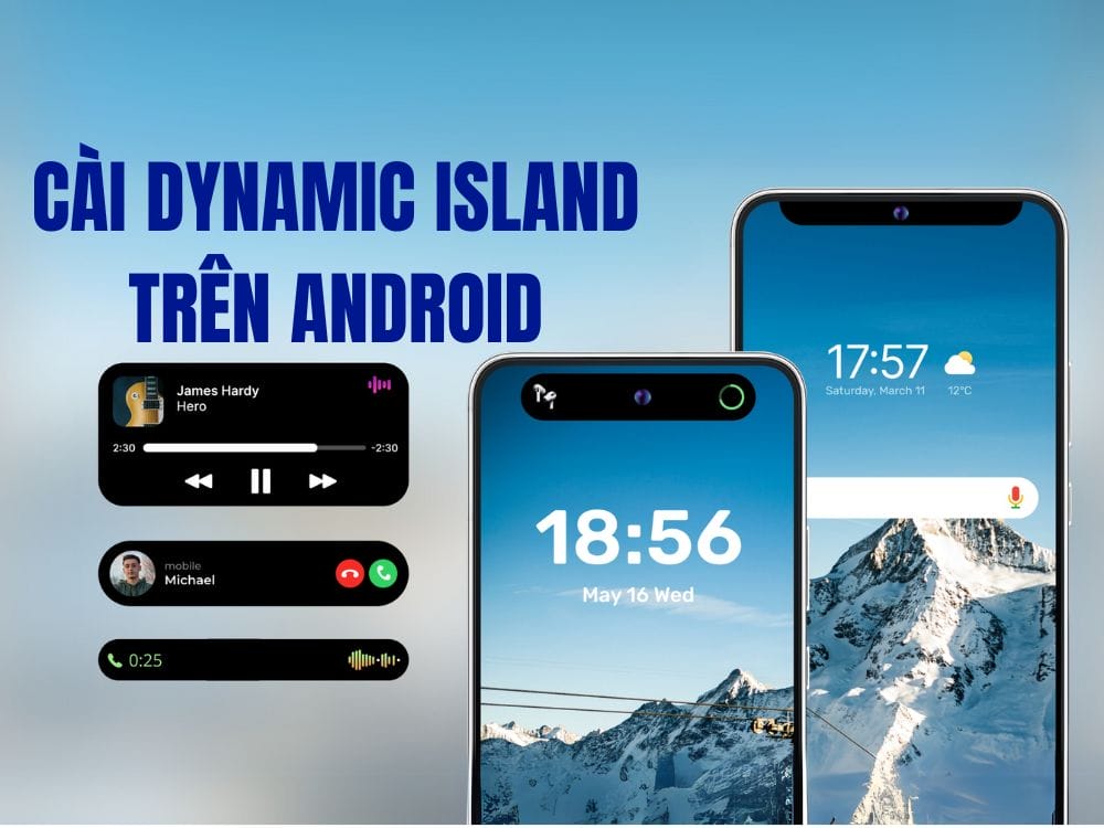 Instructions for downloading and installing Dynamic Island on Android