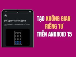 Instructions for activating Private Space on Android 15