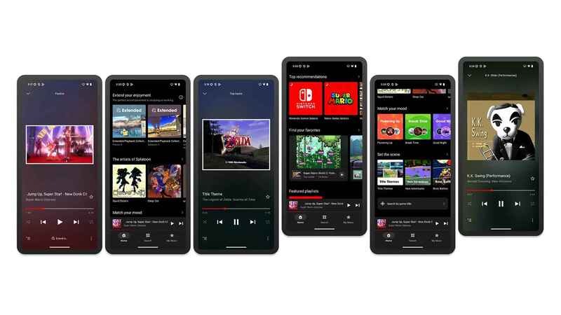Nintendo Music: Nghe lại âm thanh quen thuộc thì các Game nổi tiếng 6 Giao diện ứng dụng Nintendo Music