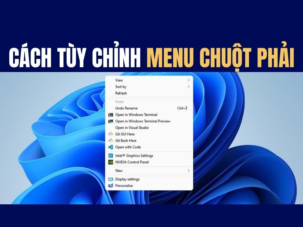How to add, reduce applications on the right mouse menu Windows