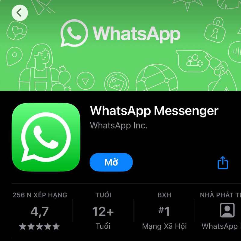 Tải xuống ứng dụng WhatsApp