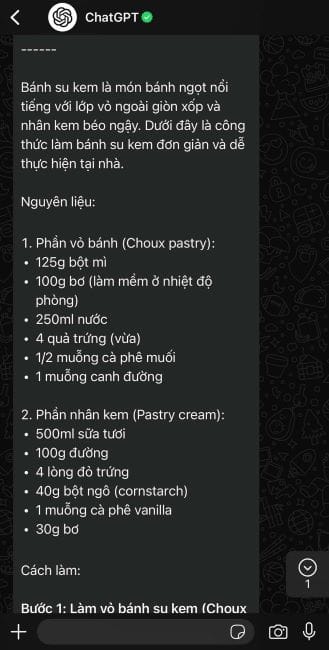 Gửi tin nhắn bất kỳ để bắt đầu tương tác