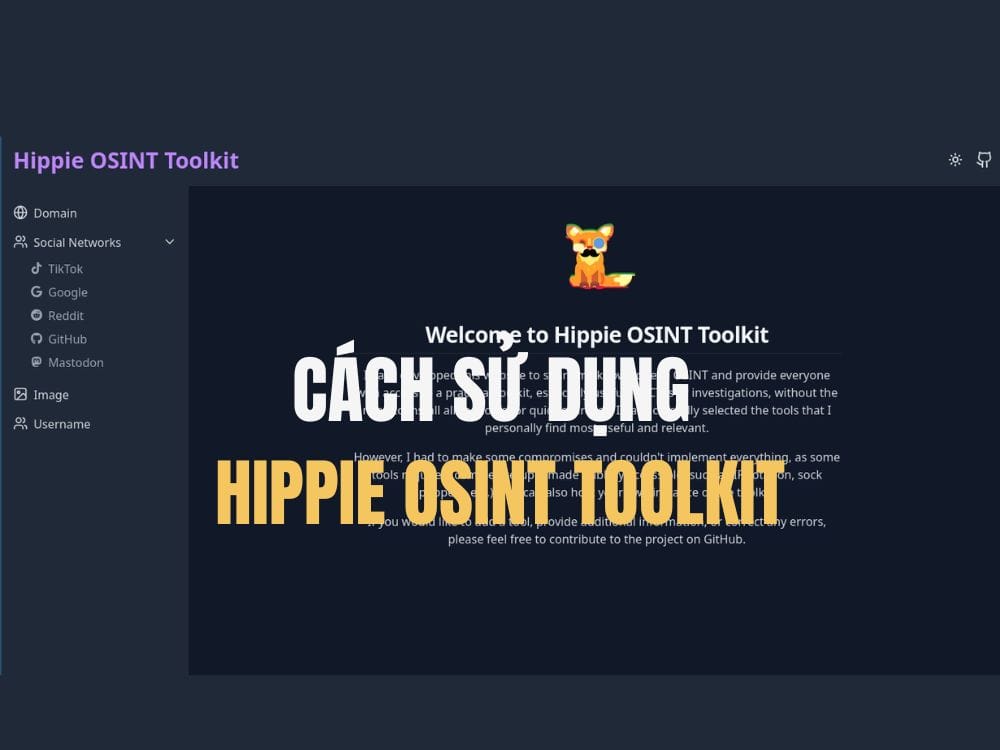 Hippie Osint Toolkit: Summary of many useful OSINT tools