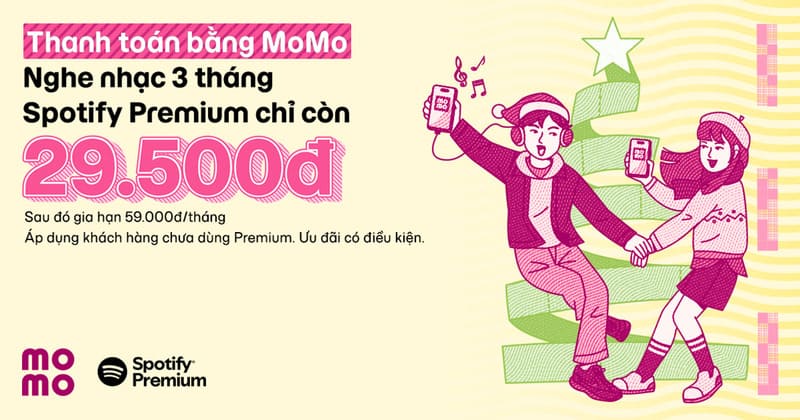 Sở hữu 3 tháng sử dụng Spotify Premium với 29.500 đồng