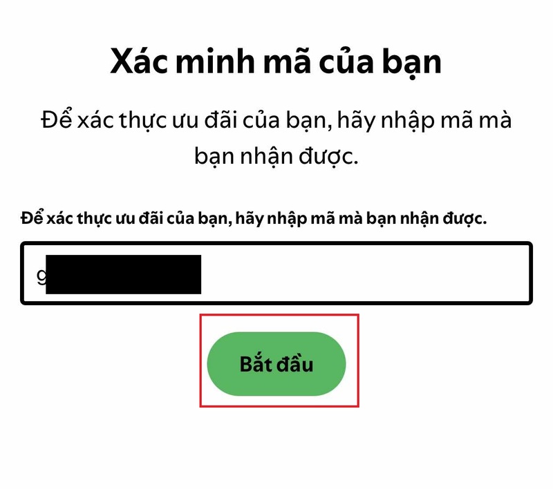 Bấm Bắt đầu