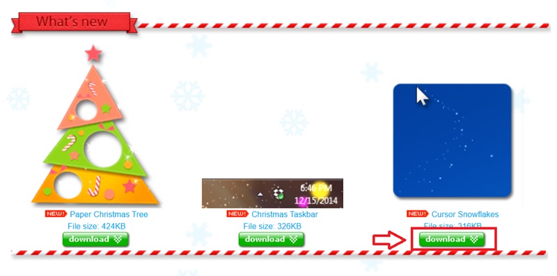 Tải Snowflakes Cursor