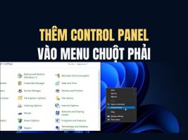 Cách thêm Control Panel vào menu chuột phải Windows 11 - AnonyViet