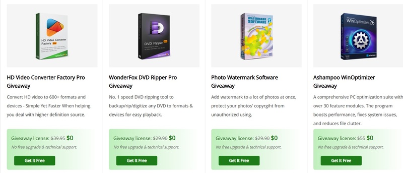 What software does WonderFox Giveaway?