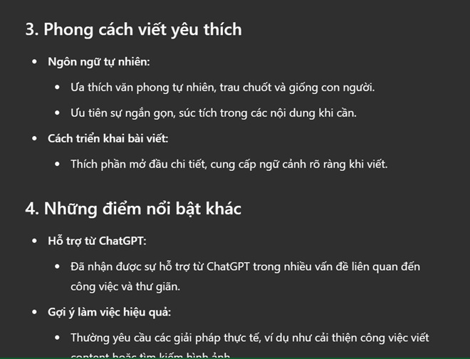 Nhập lệnh để yêu cầu ChatGPT thực hiện