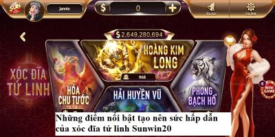 Xóc Đĩa Tứ Linh Sunwin20 – Trải Nghiệm Giải Trí Đỉnh Cao