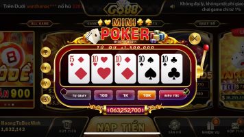 Chơi Mini Poker tại 789Club   Trải nghiệm đỉnh cao, thắng lớn dễ dàng