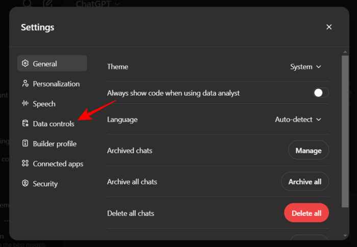 Chọn Data controls