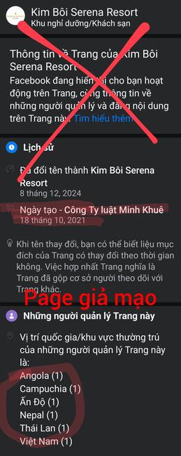 Trang lừa đảo thường xuyên đổi tên