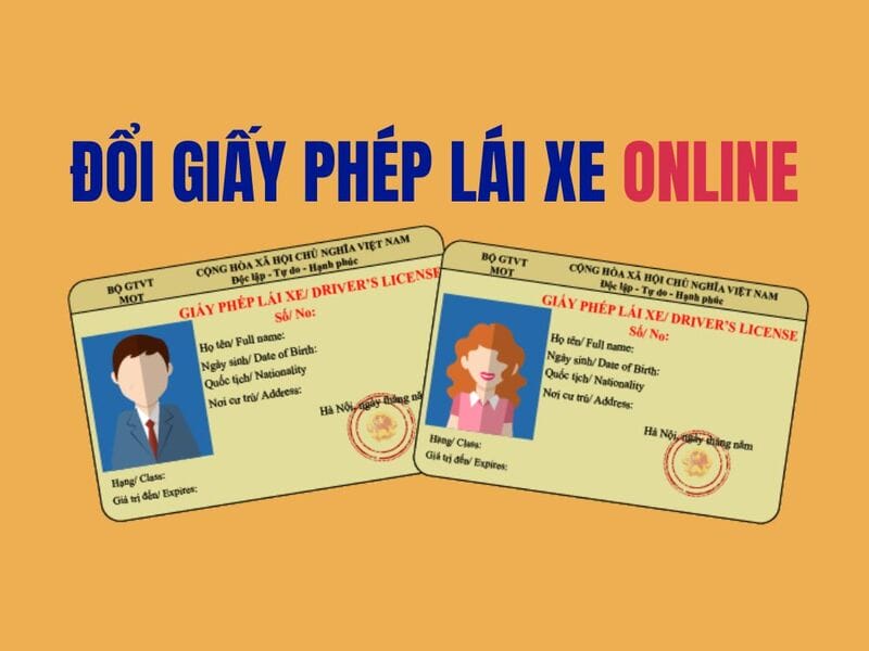 Instructions for changing driving licenses online at home
