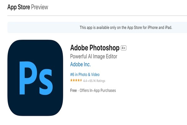 Tải Photoshop Mobile cho iOS