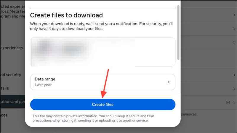 Hướng dẫn tải tất cả ảnh và story từ Instagram 28 Nhấp vào Start transfer hoặc Create files